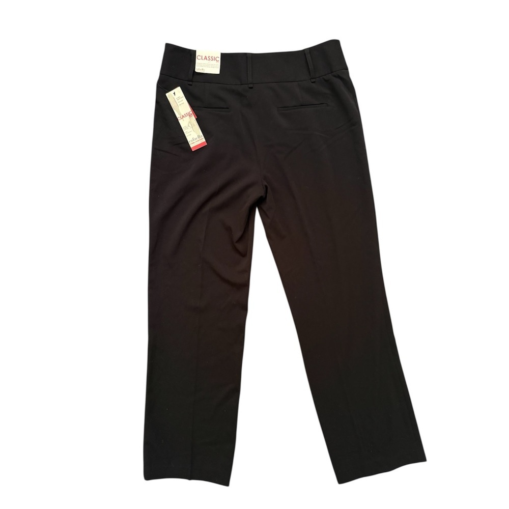 NWT Rafaella Women’s Black Classic Fit 2 Way Stretch Gab Size 12 - Picture 11 of 11
